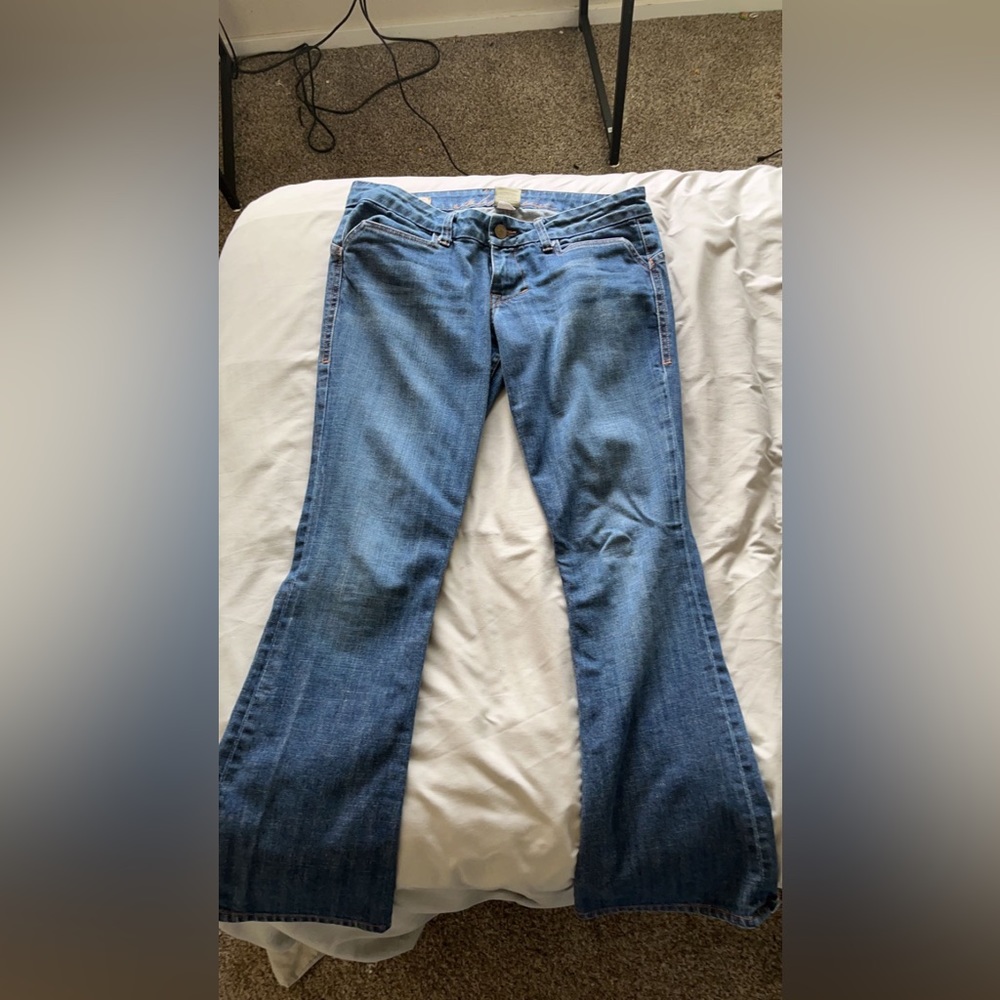 Blue boot cut